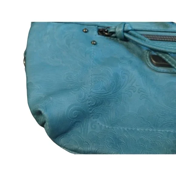 Stone Mountain USA Teal Handbag Shoulder Bag Purse Adjustable Strap Women's - Picture 8 of 16